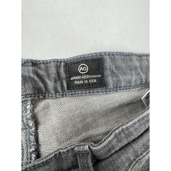 AG Adriano Goldschmied The Stevie Ankle Jeans Slim Straight Gray 32R - Picture 8 of 10